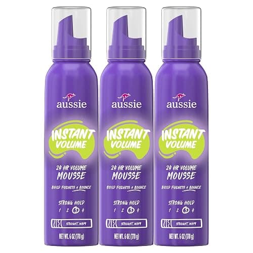 Aussie Instant Volume Mousse Triple Pack, 24-hour Volume Mousse, 6 oz - Image 1