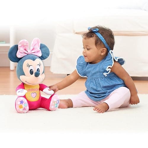 Disney Baby Musical Discovery Plush Minnie Mouse with Sounds and Phrases, Sings ABCs, 123s, and Colors Songs, Kids Toys for Ages 06 Month by Just Play thumbnail 2