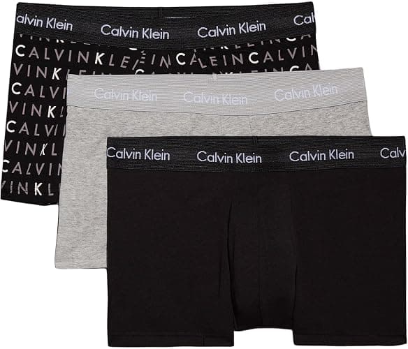 Calvin Klein Pantaloncini Boxer Confezione da 3 Uomo Low Rise Trunks Cotone Elasticizzato - Image 1