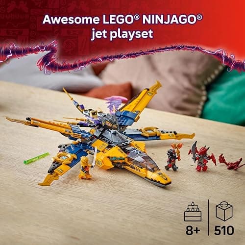 LEGO NINJAGO Ras and Arin's Super Storm Jet Toy - Building Toy for Kids, Boys and Girls, Ages 8+ - Airplane Toy with Detachable Drone and 3 Minifigures - Gift Idea for Birthdays - 71833 thumbnail 3