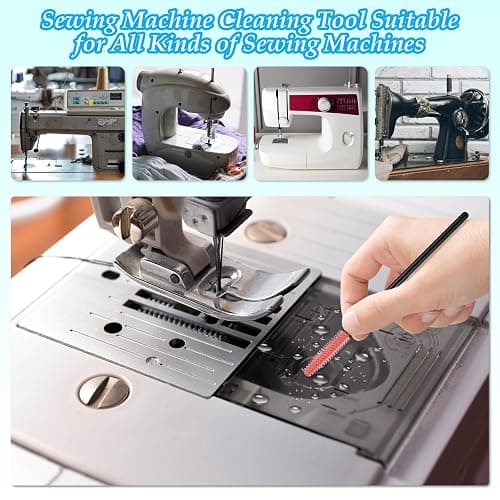 15pcs Sewing Machine Cleaning Kit, Sewing Machine Cleaning Tools Including Tweezers, Rippers, Screwdriver, Double Headed Brush, Needle Board Screwdriver, Silicone Brush and Storage Bag thumbnail 4