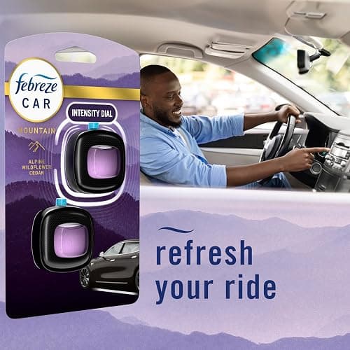 Febreze Car Mountain Scent Air Freshener Vent Clip,.07 oz,(Pack of 4) thumbnail 6