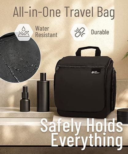 DD D&D Wanderlust D&D Hanging Travel Toiletry Bag for Men and Women – Cosmetics, Makeup and Toiletries Organizer Kit with 10 Compartments thumbnail 6