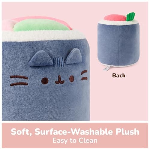 GUND Pusheen Bento Sushi Roll Plush, Squishy Toy, Collectible Plush Toy, Food Plushies, Stuffed Animal for Ages 8 and Up, Blue, 11” thumbnail 4