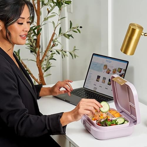 Bentgo® Modern Bento-Style Lunch Box Set With Reusable Snack Cup (Orchid) thumbnail 3
