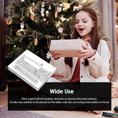 Periodic Table with Real Elements Inside, Acrylic Periodic Table Display with 83 Real Elements Samples, Craft, Teaching Tool, Gift for Kid, Students, Teacher, Science Lovers, 6*4.5*0.8 inch thumbnail 6