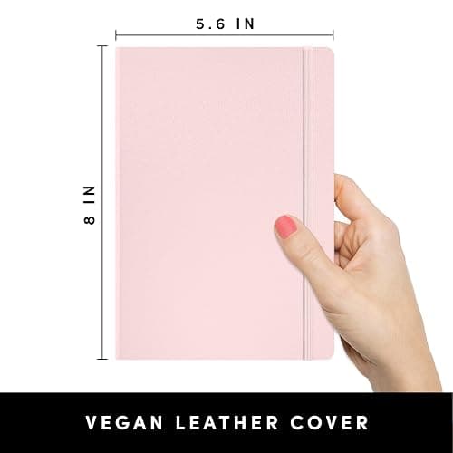 PAPERAGE Blank Journal Notebook, (Blush), 160 Pages, Medium 5.6 in x 8 in - 100 GSM Thick Paper – Hardcover Journaling Notebook for Work, School, Note Taking or Sketching thumbnail 2