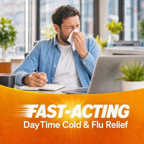 AXIV Day & Night Cold & Flu Medicine Combo Pack Softgels, Daytime & Nighttime Relief for Headache, Fever, Sore Throat, Minor Aches & Pains, & Cough, 48 Softgels thumbnail 4