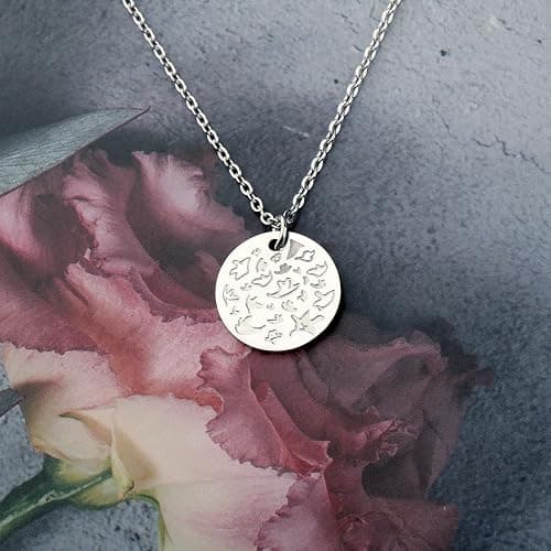 BLEOUK Heart Stoper TV Show Inspired Necklace Hi Leaves TV Series Fans Jewelry Lgbt Gay Pride Gift thumbnail 3