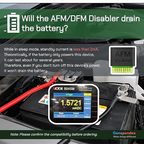 Genapendex AFM/DFM Disabler,DOD Disabler Compatible with 5.3 Silverado 6.2 Sierra 2007-2022,Plug & Play.(Black) thumbnail 8