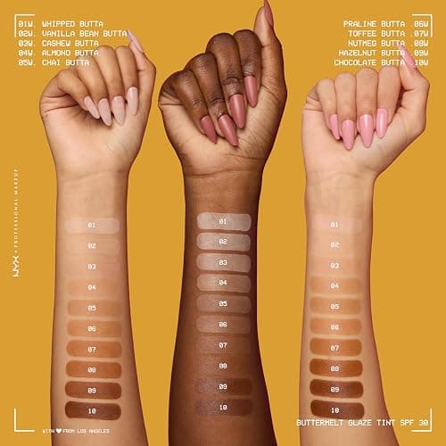 NYX PROFESSIONAL MAKEUP Buttermelt Glaze Soft Glow Skin Tint with SPF 30, Up To 12HR Wear, 01 Whipped Butta thumbnail 7