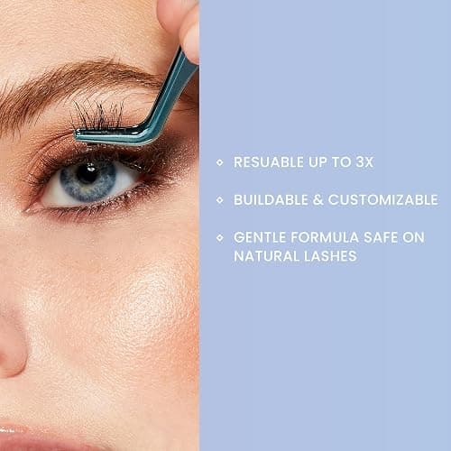 KISS Falscara DIY Eyelash Extension Remover with Natural Rosewater – Gentle Soothing Nourishing Eye Cleanser for Removal of Artificial False Synthetic Eyelashes, Lash Wisps, and Bond & Seal Adhesive thumbnail 4
