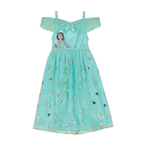 Disney Girls' Princess Dress Nightgown, Fantasy Gown, Soft & Cute Pajamas for Kids - Image 1