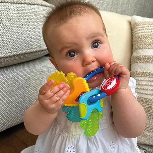 Nuby IcyBite™ Keys – Soothing Teether | Multiple Teething Surfaces | Refrigerator Safe | Suitable from 3 Months Plus thumbnail 2