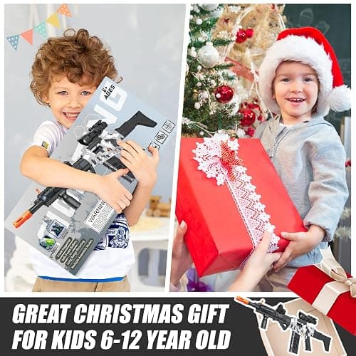 Realistic Sniper Rifle Toy Guns for Nerf Guns Bullets, Electric Foam Blaster Toy Set with Scope, 120 Soft Darts and 3 Magazines, Kids Semi Automatic Machine Toy Gun for Boys 8-12 Old thumbnail 7