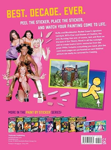 Paint by Sticker (Official): 90s: Re-create 12 Iconic Images One Sticker at a Time! thumbnail 2