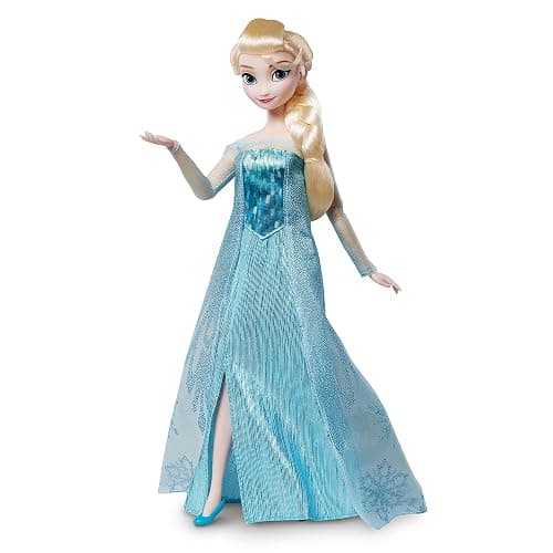 Disney Store Official Elsa Story Doll (Blue Dress) - 11 Inches - Includes Coloring Book and Additional Dress, Princess Doll in Classic Outfit, Disney Princess Toys for Girls thumbnail 3