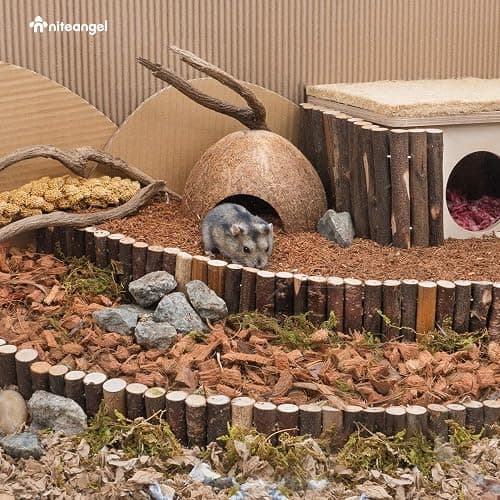 Niteangel Natural Coco/Cork Hamster Bedding Pet Litter for Dwarf Syrian Hamsters, Gerbils, mices, Degus or Other Small Animal (Coco Peat) thumbnail 4