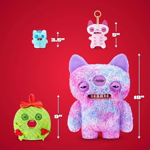Fuggler Festive Fuggs 9 Inch Series 2 Plush Collectible Toy (Keith Wreathington) by ZURU Featuring Funny Ugly Monster Designs with Holiday Style Details, Perfect for Fans, Collectors, and Gifting thumbnail 3