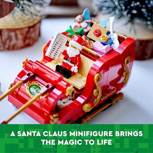 LEGO Santa's Sleigh - Building Toys for Kids, Boys & Girls, Ages 9+ - Indoor Christmas Decorations for Home W/Santa Claus Figurine & Reindeer - Gifts for Boys & Girls - 40499 thumbnail 4