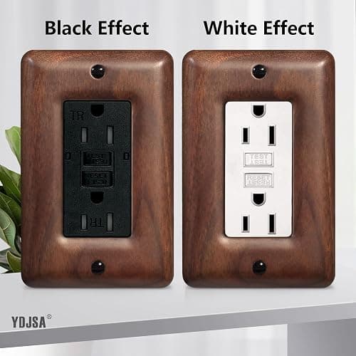 YDJSA Solid Walnut Light Switch Cover Decorative Single Toggle Wall Plate for Rustic Contemporary Interiors - Single Toggle thumbnail 5