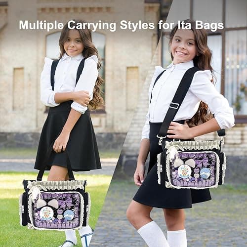 KJEYOB Ita Bag,DIY Clear Pin Display Bag with Insert and Accessories,Anime Kawaii Ita Crossbody Purse,Women Y2K Shoulder Bags thumbnail 6