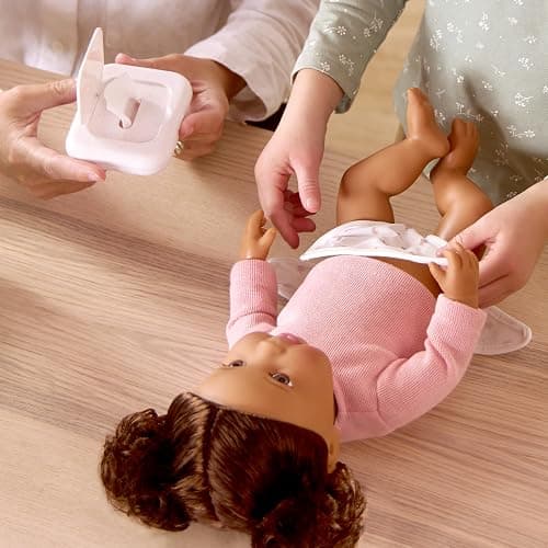 LullaBaby – Potty Training Accessory With 2 Sounds – 14-inch Baby Doll Accessories – Plushies, Diaper, And Pretend Wipes – Imaginative Play – Toys For Kids Ages 2 & Up – Baby Doll Potty Set thumbnail 5