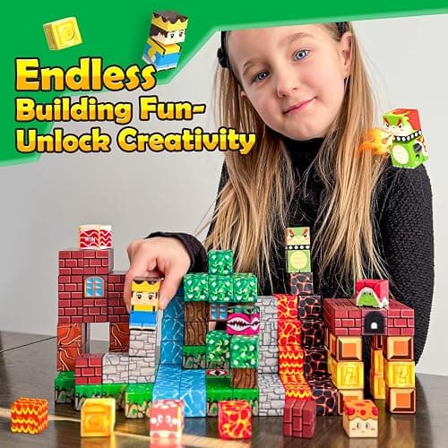 100PCS Magnetic Blocks Magnetic Building Blocks Sensory Toys for Kids Ages 3-5 6-8 8-12 Kids Game Toys for 3+ Year Old Boys & Girls, 3 4 5 6 7 8 9 10 Year Old Boy Birthday Gift Stocking Stuffers thumbnail 2