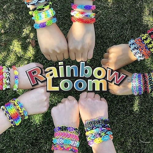 Rainbow Loom MEGA Combo Set, Features 7000+ Colorful Rubber Bands, 2 Step-by-Step Bracelet Instructions, Organizer Case, Great Gift for Kids 7+ DIY Craft, STEAM thumbnail 8