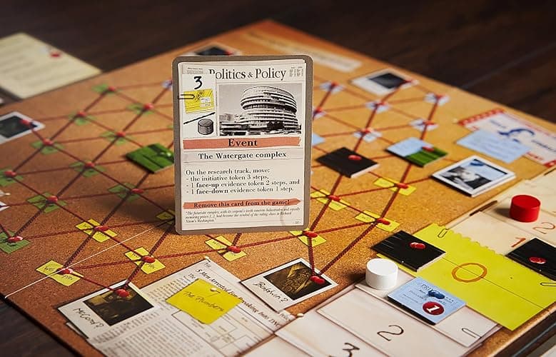 Capstone Games: Watergate, Strategy Board Game, History of Watergate Included, 2-Player Game of The Year 2019, Ages 12 and Up, 30-60 Minute Playtime thumbnail 7
