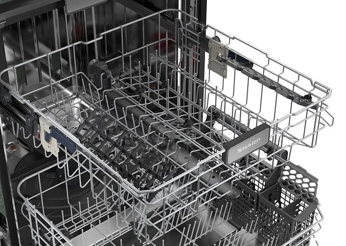 Sharp SDW6736MS 24-inch Stainless Steel Dishwasher, Third Rack, Library Quiet 47 dB, Power Wash Sprayer thumbnail 21