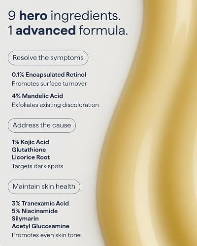 Remedy for Dark Spots – Discoloration Treatment For Face with Retinol, Glutathione, Niacinamide, Mandelic Acid, Kojic Acid and Tranexamic Acid – By Dermatologist Dr. Shah thumbnail 4