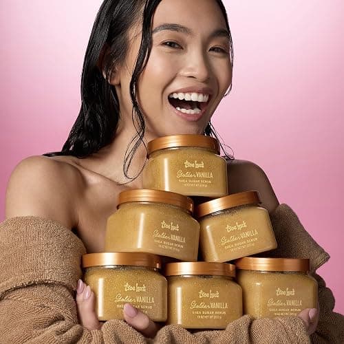 Tree Hut Golden Vanilla Shea Sugar Scrub Valentines Day Gifts For Her - Exfoliating, Hydrating & Moisturizing Body Scrub with Shea Butter & Natural Oils, Smooth & Soften Skin, 18 oz thumbnail 5