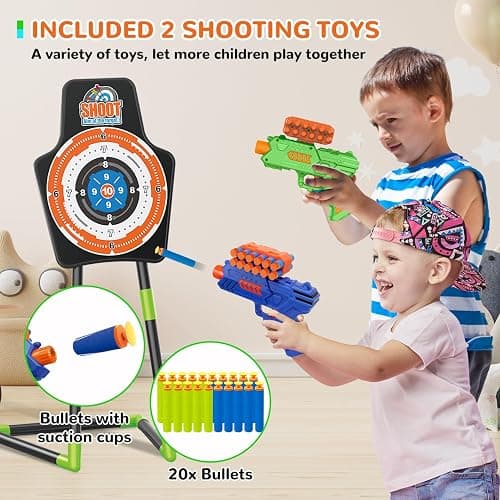 GMAOPHY Bow and Arrow for 5 6 7 8 9 10 11+ Year Old Boys, Birthday Gift for Kids, Indoor Outdoor Activity Toys, 2 Pack LED Light Up Archery Toy with 20 Suction Cup Arrows, Standing Target - Green thumbnail 3