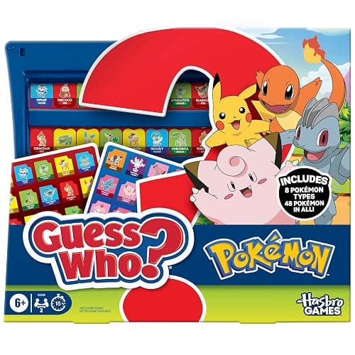 Guess Who? Pokémon Edition Game | 48 Pokémon | Fun Kids Board Games for Families | 2 Players | 15 Mins. | Travel Friendly | Ages 6+ - Image 1