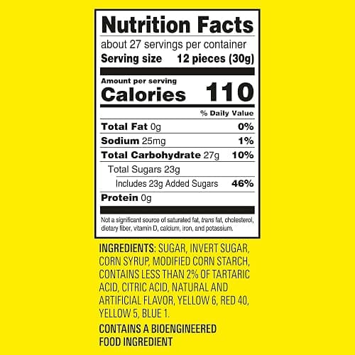 Chewy & Soft Sour Patch Kids, Assorted Fruits, Family Size, 1.8 lb thumbnail 2