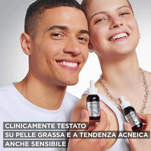 Garnier Siero Anti-imperfezioni, Per Pelle Grassa, Impura e Mista,Contrasta Punti Neri e Brufoli, Formula Vegana* con 4% [Niacinamide + AHA + BHA], Siero Pure Active AHA+BHA con Carbone, 30 ml thumbnail 3