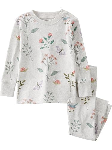 little planet by carter's Baby Girls' 2-piece Pajamas Made With Organic Cotton - Image 1