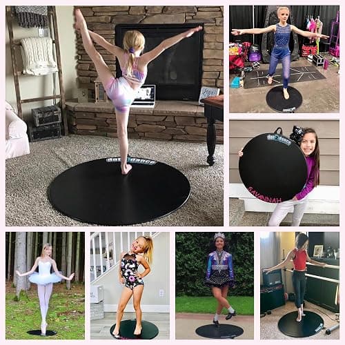 dot2dance Brand Portable Dance Floor,Marley Flooring Ballet Training Equipment,Turning Boards for Dancers & Figure Skating Practice Mat,Practice Pirouette,USA Made thumbnail 4