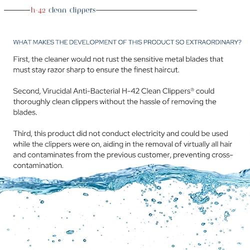 Skin Revolution H-42 Clean Clippers Blade Cleaner with Brush - 8oz Bottle thumbnail 4