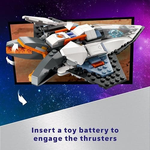 LEGO City Interstellar Spaceship Toy for Kids, Creative Play Space Building Set with Spacecraft Model, Drone, and Astronaut Figure, Building Toy for Boys, Girls and Kids Ages 6 and Up, 60430 thumbnail 4
