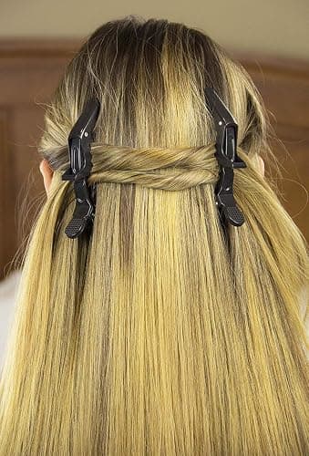 12Pcs Hair Clips for Styling Sectioning - Wide Teeth Double Hinged Design Professional Salon Quality Alligator Hair Clips (black) thumbnail 3