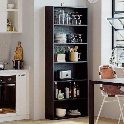 IRONCK Bookshelves and Bookcases Floor Standing 6 Tiers Display Storage Shelves 70 in Tall Bookcase Home Decor Furniture for Home Office, Living Room, Bed Room thumbnail 5