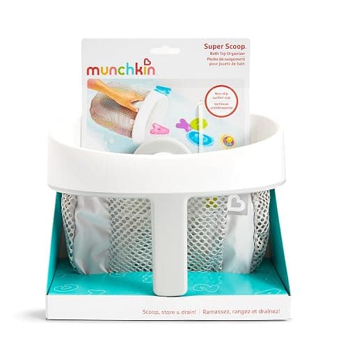 Munchkin® Super Scoop™ Hanging Bath Toy Storage with Quick Drying Mesh, Grey thumbnail 8