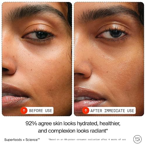 Youth To The People Superfood Skin Drip Face Serum (1 fl oz), Strengthens Skin Barrier + Evens Skin Tone, 5% Niacinamide, Kale, Peptides, Ceramides, Boosts Glow, Vegan thumbnail 3