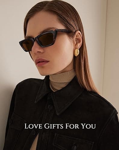 Fozono Narrow Square Cat Eye Sunglasses for Women | Retro Vintage-Chic UV400 Driving shades thumbnail 6