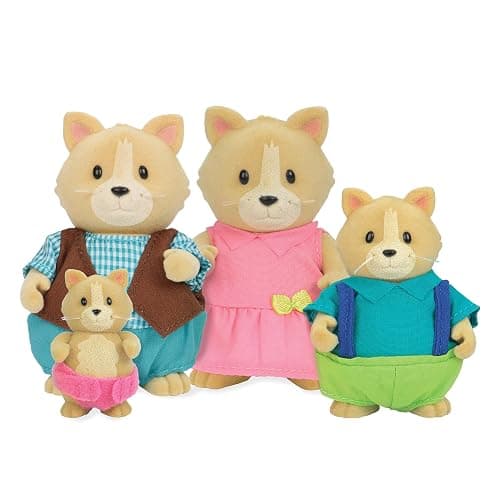 Li’l Woodzeez – Animal Figurines – Toy Cat – Collectible Figurines – Figurine Playset for Kids – 3+ Years– The Whiskerelli Cats thumbnail 4