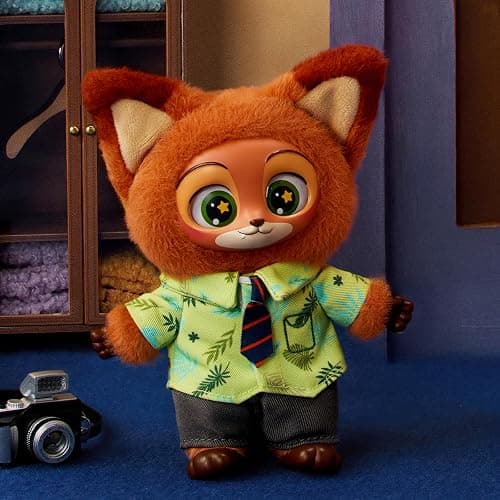 MINISO Disney Zootopia Soft Vinyl Plush Toy Blind Box Cute Mystery Animal Figurines, Collectible Surprise Gift Figure Model Random Design for Home Decor Birthday Gifts, Single Box thumbnail 7