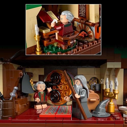 LEGO Icons The Lord of The Rings: The Shire Building Set - Room Decor for Men and Women, Ages 18+ - Adult DIY Collectible for Bedroom or Office - with Gandalf Minifigure - 10354 thumbnail 4