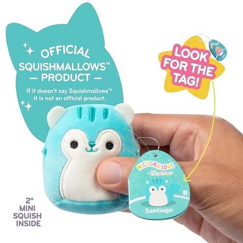 Squishmallows Micromallows Series 1 Mini Mystery Plush (3 Pack) Official Jazwares Basket Stuffer Plush - Collectible Soft & Squishy Blind Capsules - Styles May Vary - Gift for Boys, Girls & Kids thumbnail 5